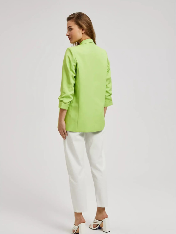 Moodo Zelené sako s 3/4 rukávmi Moodo