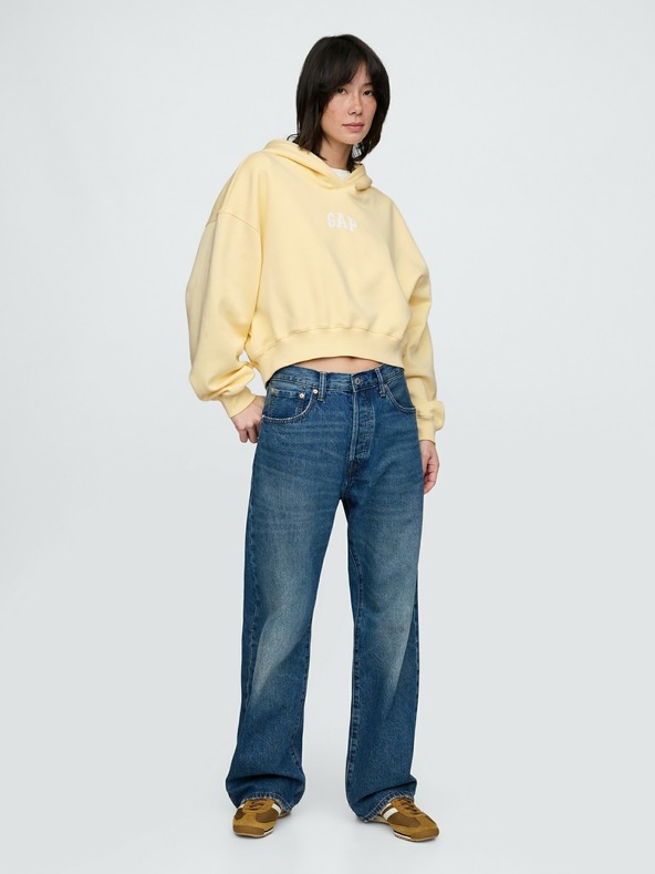 GAP Mikina s kapucňou Logo Cropped GAP