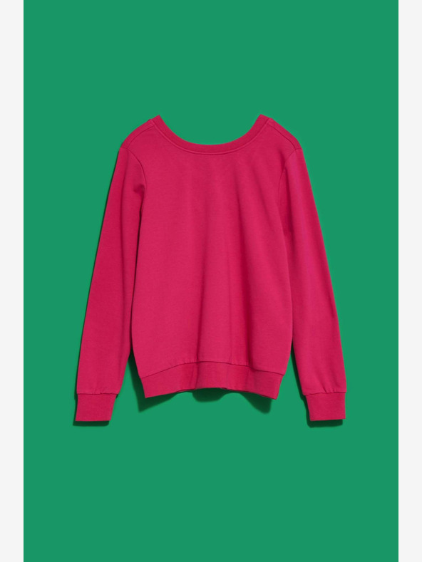 Moodo Ružová dámska mikina Moodo