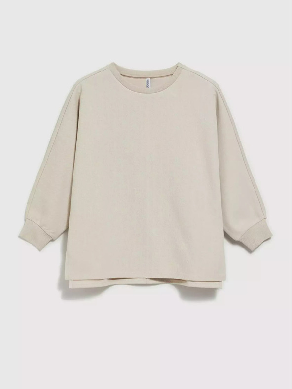 Moodo Béžová dámska mikina Moodo