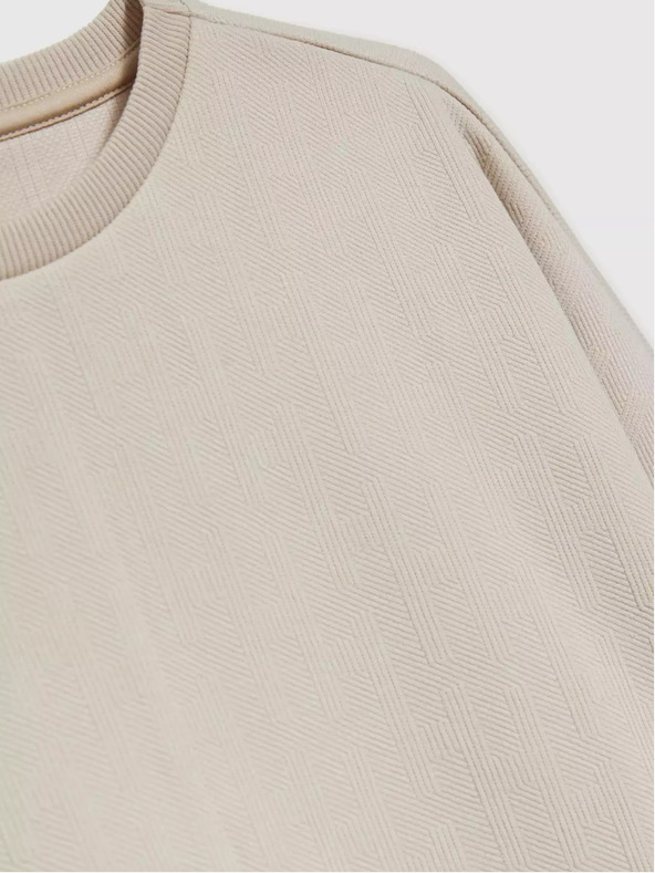 Moodo Béžová dámska mikina Moodo