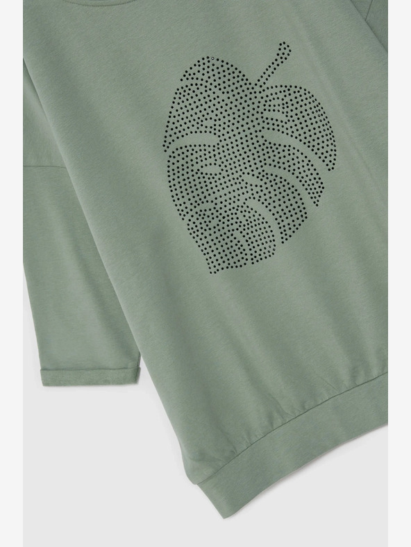 Moodo Zelená dámska mikina Moodo