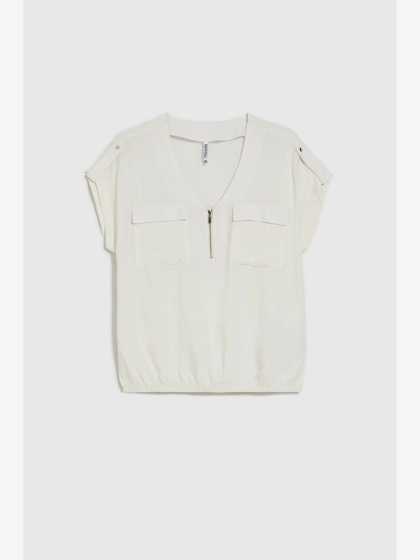 Moodo Biela dámska blúzka Moodo