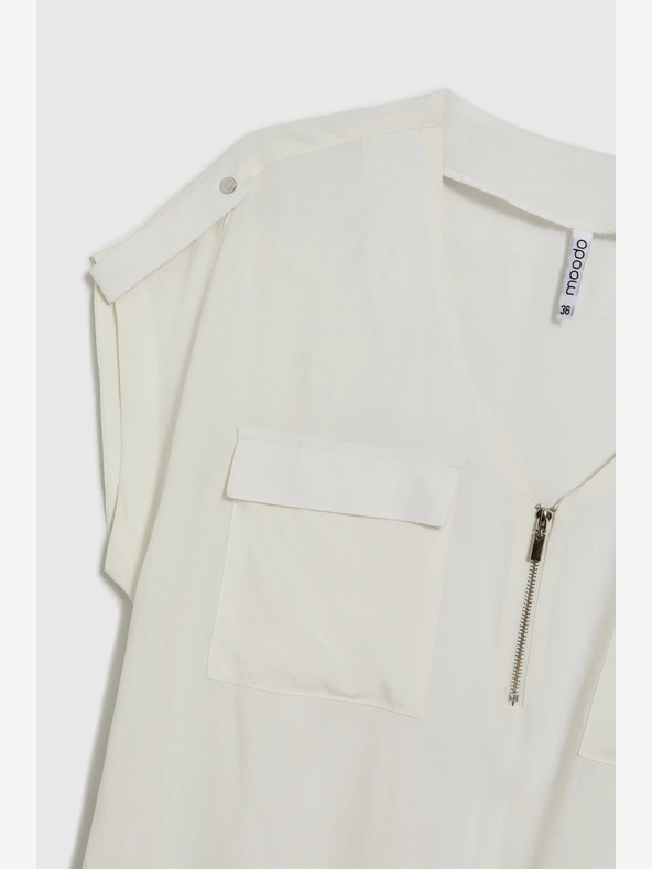 Moodo Biela dámska blúzka Moodo