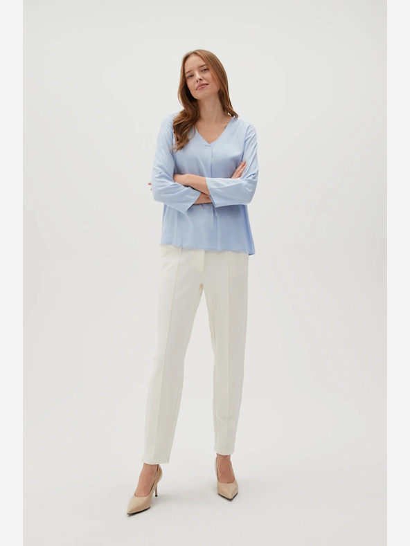 Moodo Svetlomodrá dámska blúzka Moodo