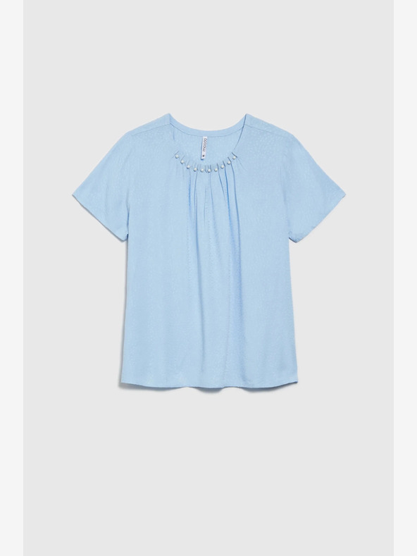 Moodo Svetlomodrá dámska blúzka Moodo