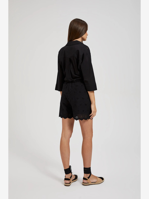 Moodo Čierne dámske šortky Moodo