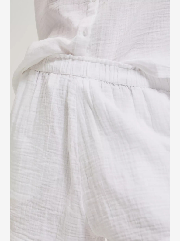 Moodo Biele dámske šortky Moodo