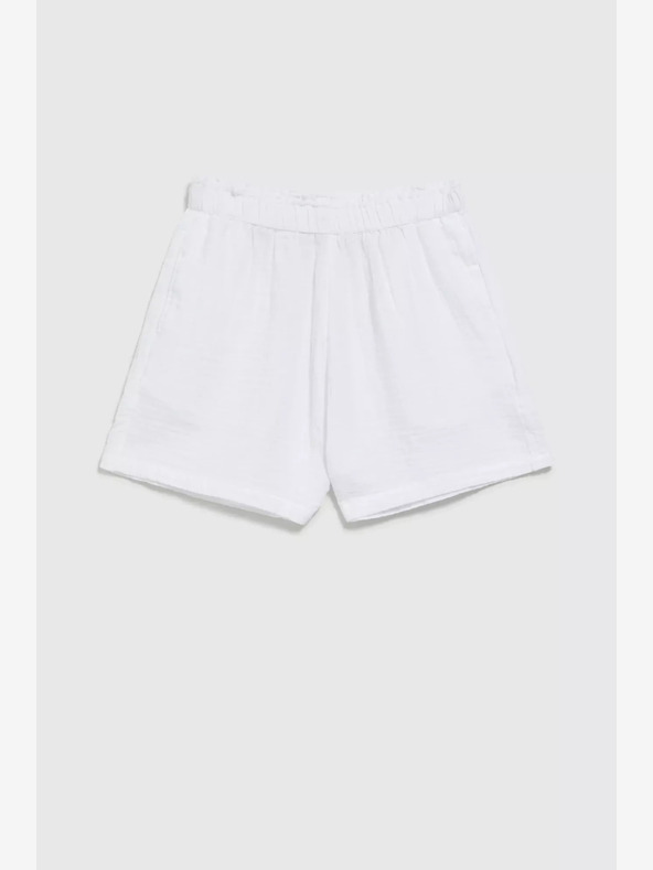 Moodo Biele dámske šortky Moodo