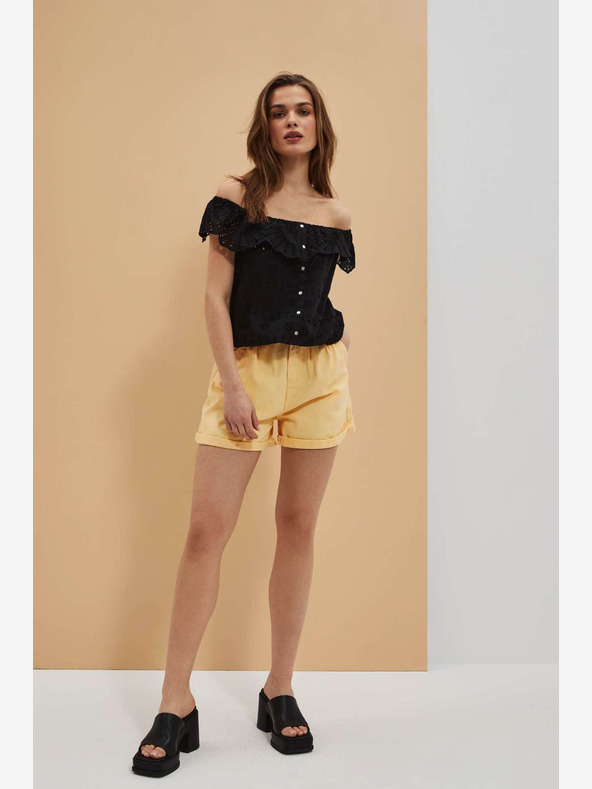 Moodo Žlté dámske šortky Moodo