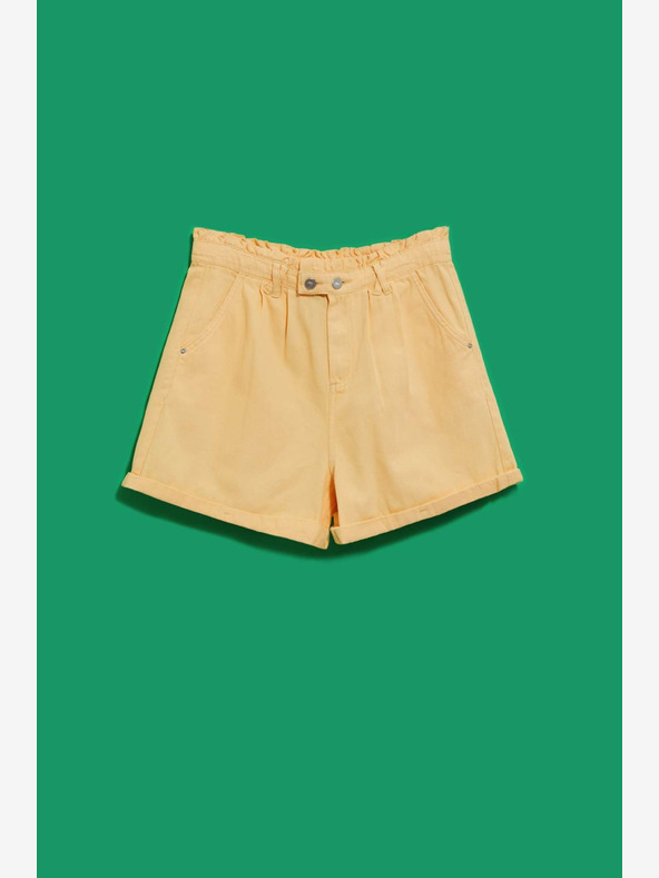 Moodo Žlté dámske šortky Moodo