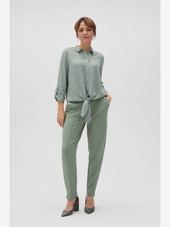 Moodo Zelené dámske nohavice Moodo