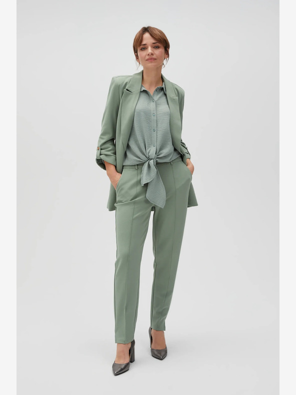 Moodo Zelené dámske nohavice Moodo