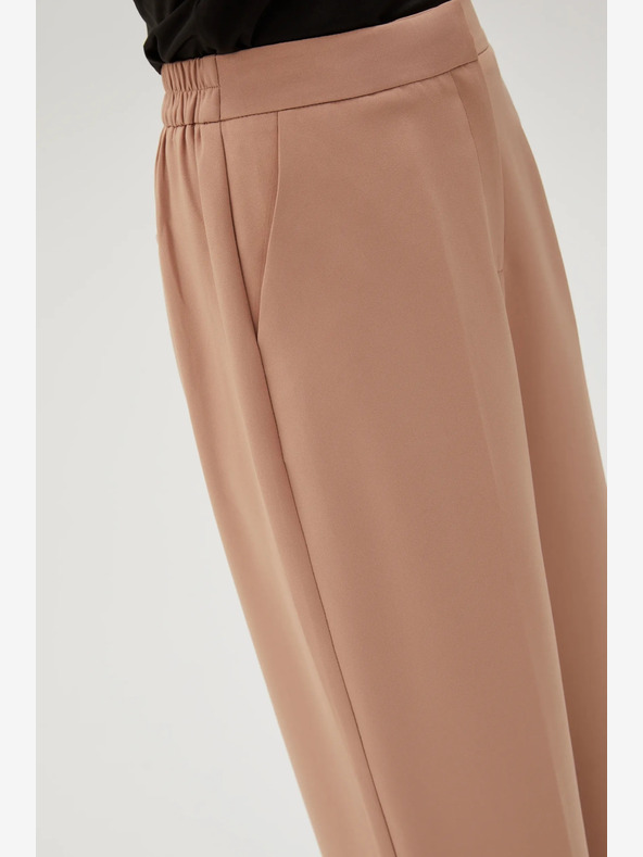 Moodo Hnedé dámske nohavice Moodo