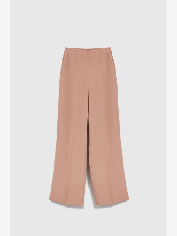 Moodo Hnedé dámske nohavice Moodo