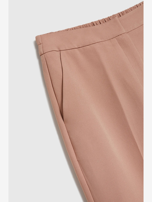 Moodo Hnedé dámske nohavice Moodo