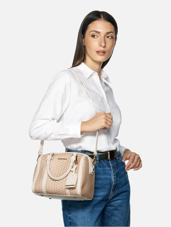 Geox Krémová dámska kabelka Geox Zene Handbag S