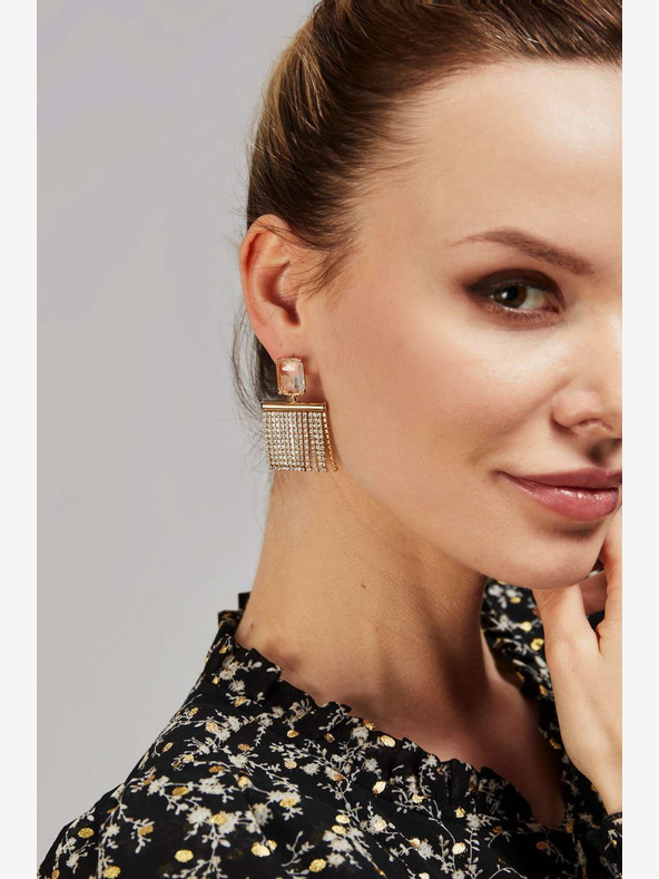 Moodo Dámske náušnice zlatej farby Moodo