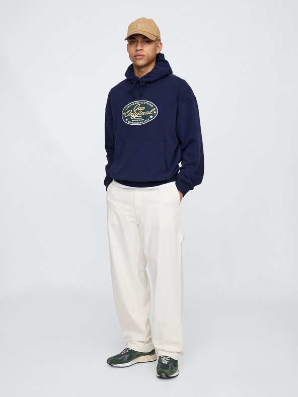 GAP Oversize mikina s logom Americana GAP