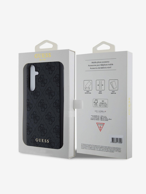 Guess 4G Zadní Kryt pro Samsung Galaxy A55 5G Grey Obal na telefón