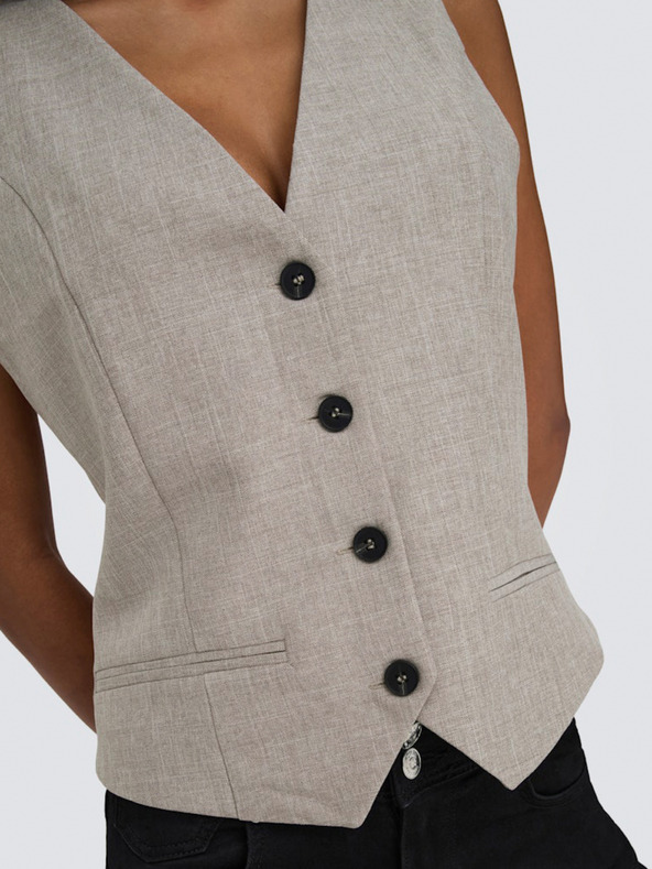 ONLY Hnedá dámska vesta ONLY