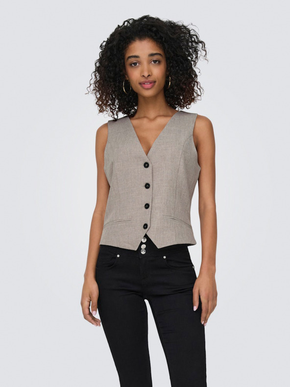 ONLY Hnedá dámska vesta ONLY