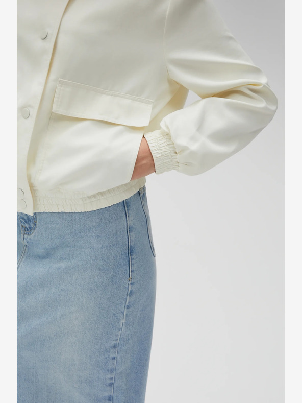 Moodo Biela dámska bunda Moodo