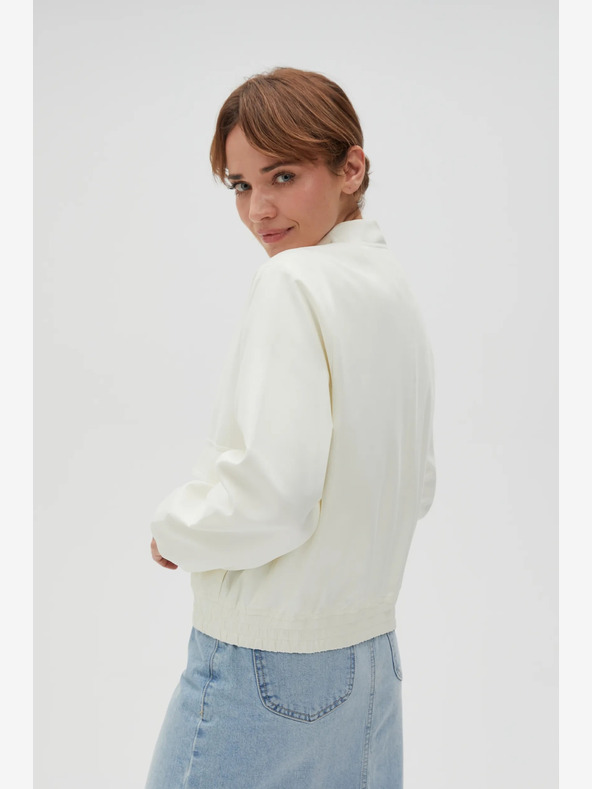 Moodo Biela dámska bunda Moodo