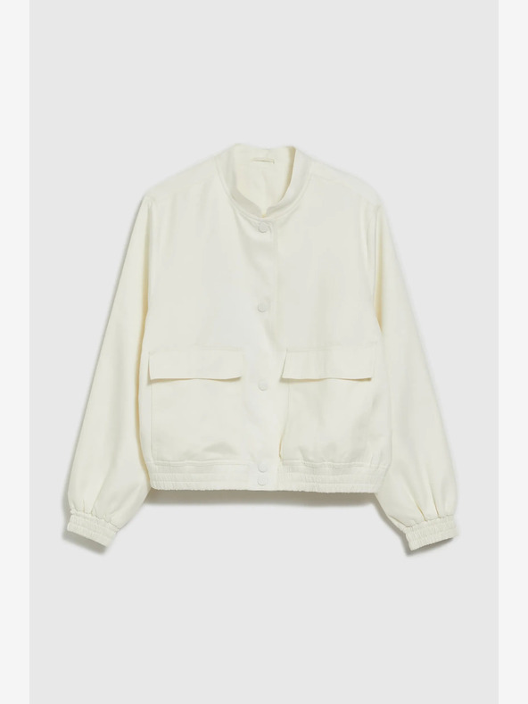 Moodo Biela dámska bunda Moodo