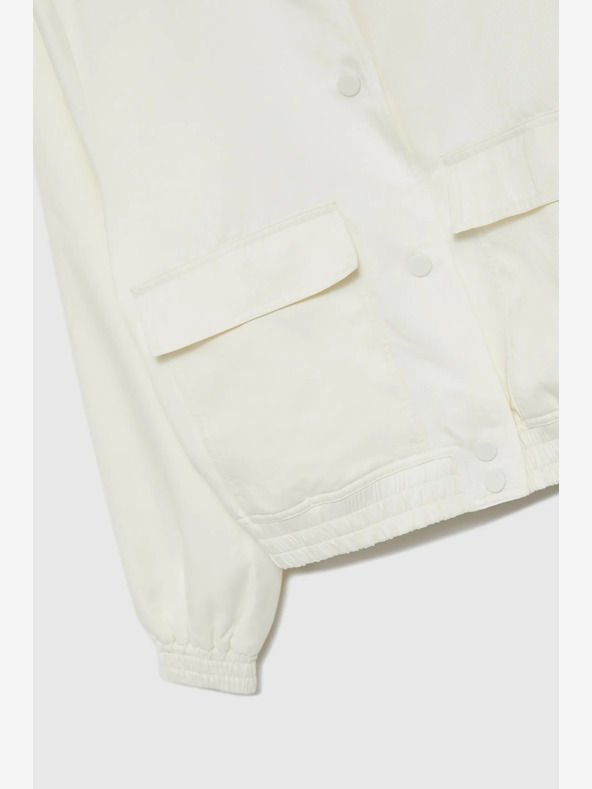 Moodo Biela dámska bunda Moodo