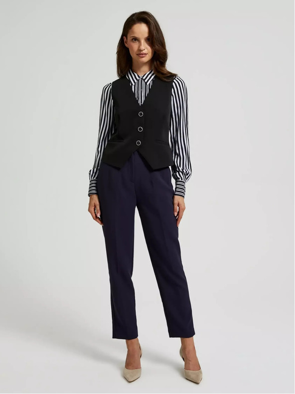 Moodo Čierna dámska vesta Moodo