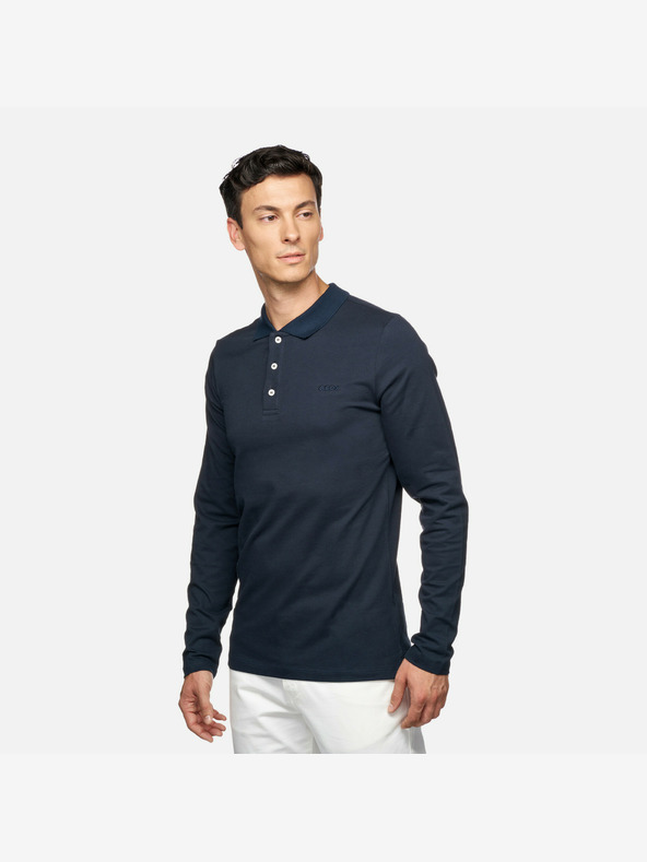 Geox Tmavomodré pánske tričko Geox