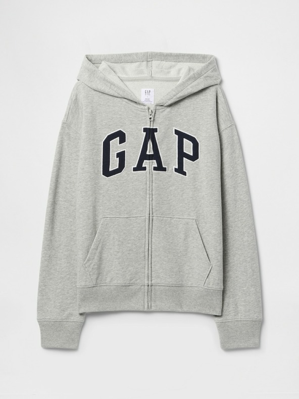 GAP Detská mikina s logom a fleece GAP