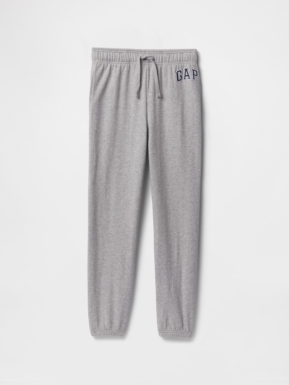 GAP Detské tepláky fleece logo army GAP