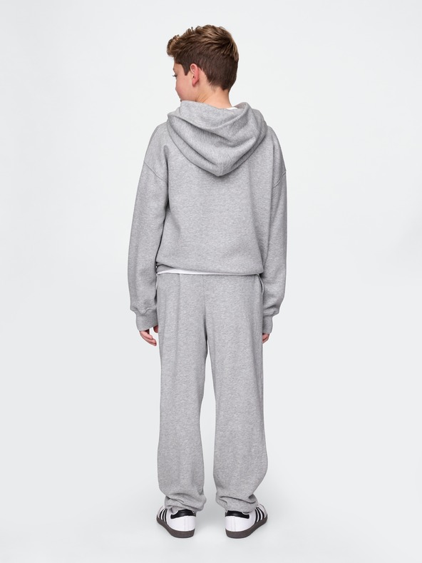 GAP Detské tepláky fleece logo army GAP