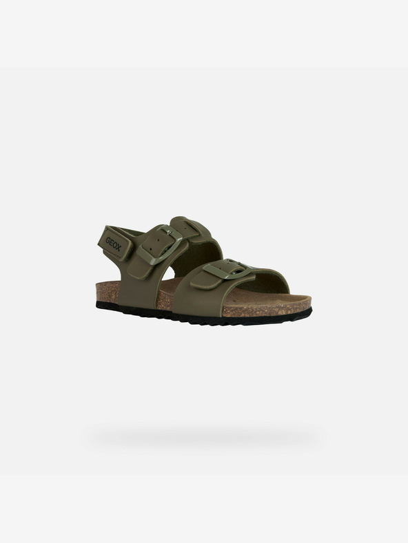 Geox Khaki Chlapčenské sandále Geox Ghita