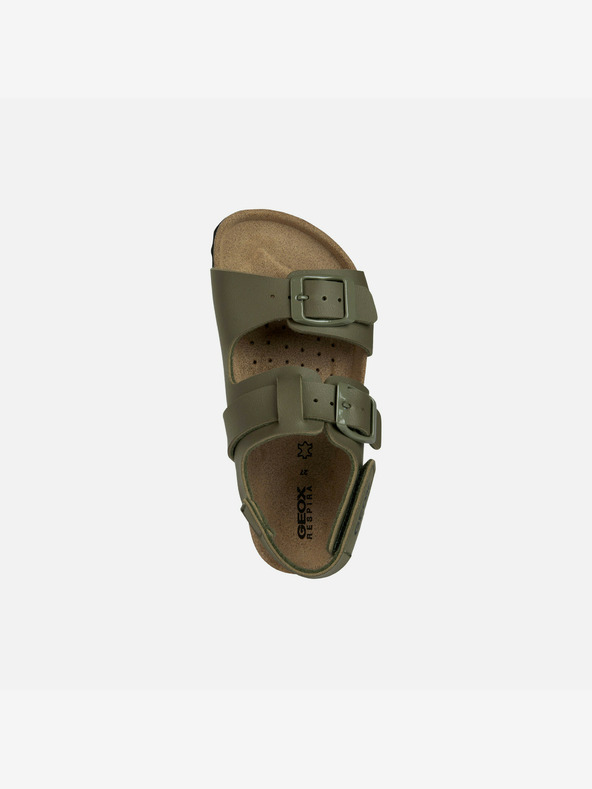 Geox Khaki Chlapčenské sandále Geox Ghita