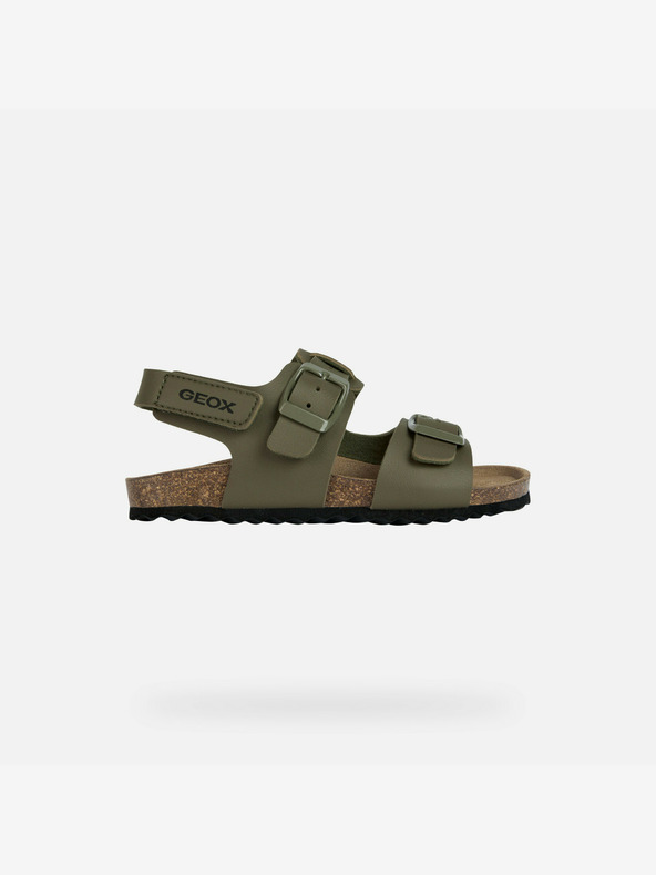 Geox Khaki Chlapčenské sandále Geox Ghita