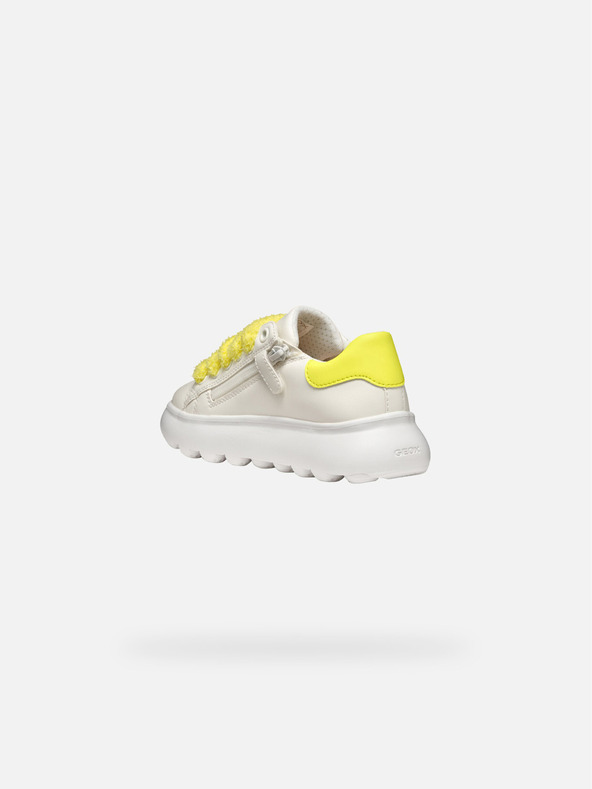Geox Biele dievčenské tenisky Geox Puffypop