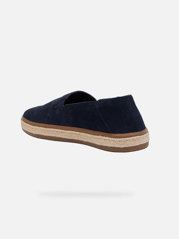 Geox Tmavomodré pánske slip on espadrilky Geox Pantelleria