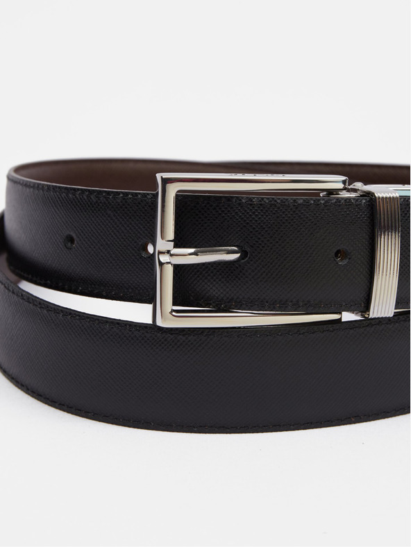 Geox Čierny pánsky opasok Geox