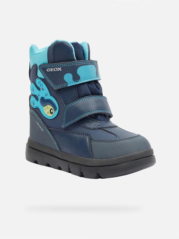 Geox Modré chlapčenské členkové topánky Geox Willaboo AB