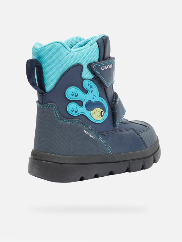 Geox Modré chlapčenské členkové topánky Geox Willaboo AB