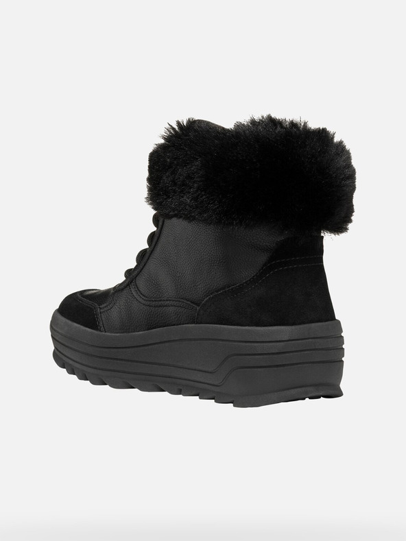 Geox Čierne dámske členkové čižmy Geox Milleiny Abx