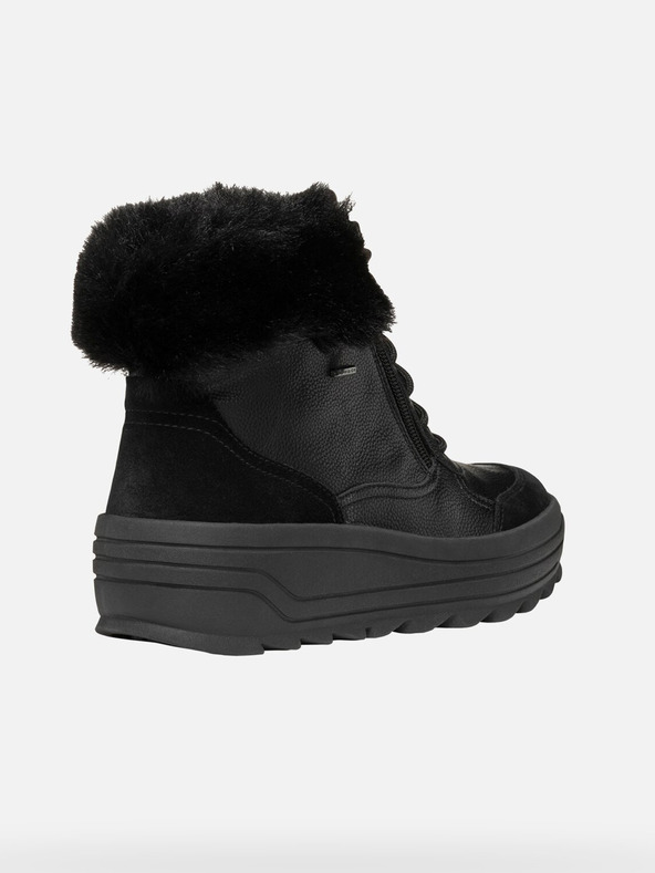 Geox Čierne dámske členkové čižmy Geox Milleiny Abx