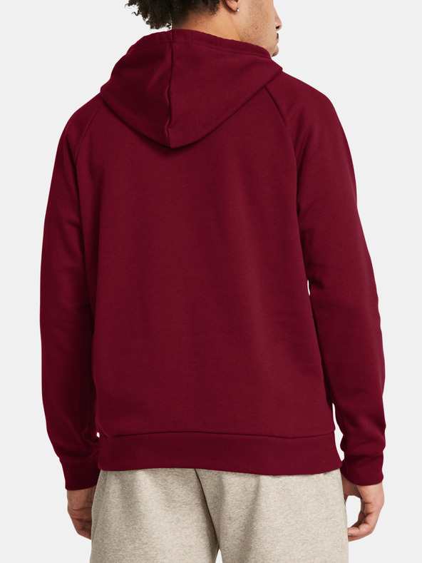 Under Armour Pánska mikina Under Armour UA Rival Fleece Hoodie-RED