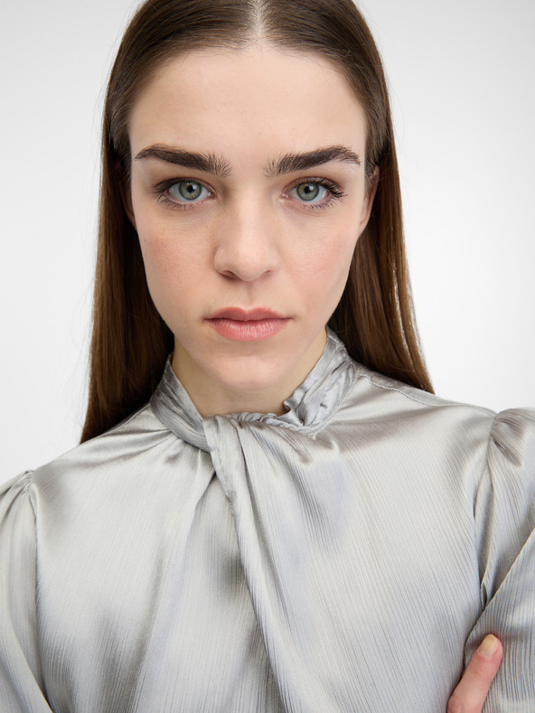 Orsay Strieborné dámske midi šaty ORSAY