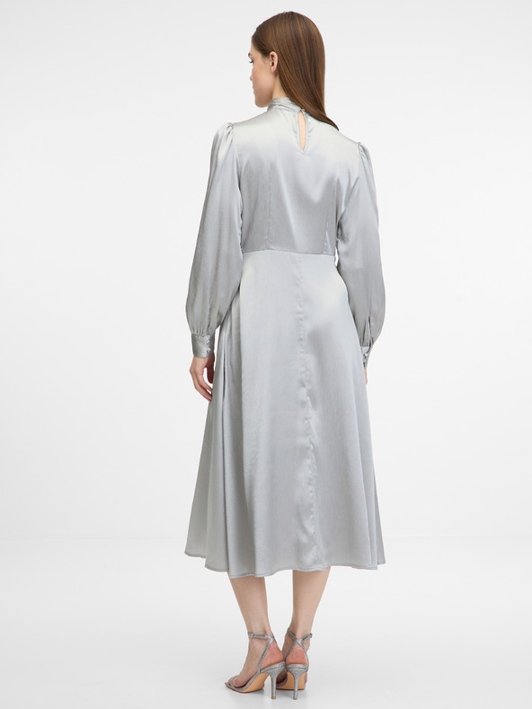 Orsay Strieborné dámske midi šaty ORSAY