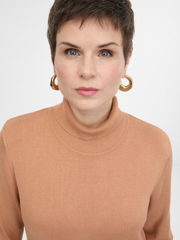 Orsay Svetlo hnedé dámske midi šaty ORSAY