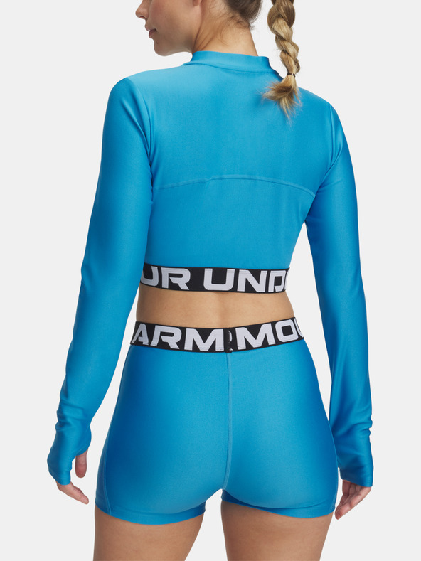 Under Armour Dámske tričko Under Armour HeatGear Rib 1/4 Zip LS